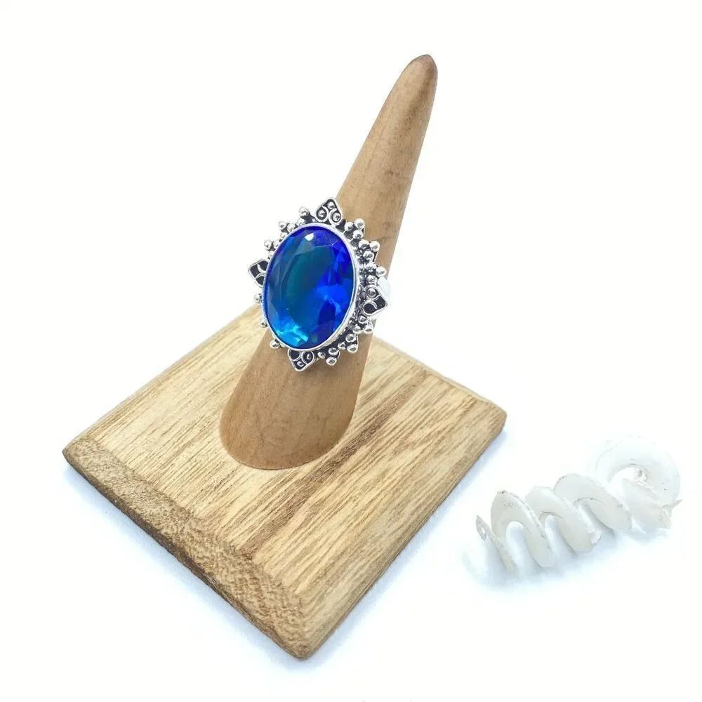 Bi-Color Tourmaline Ring Size 5